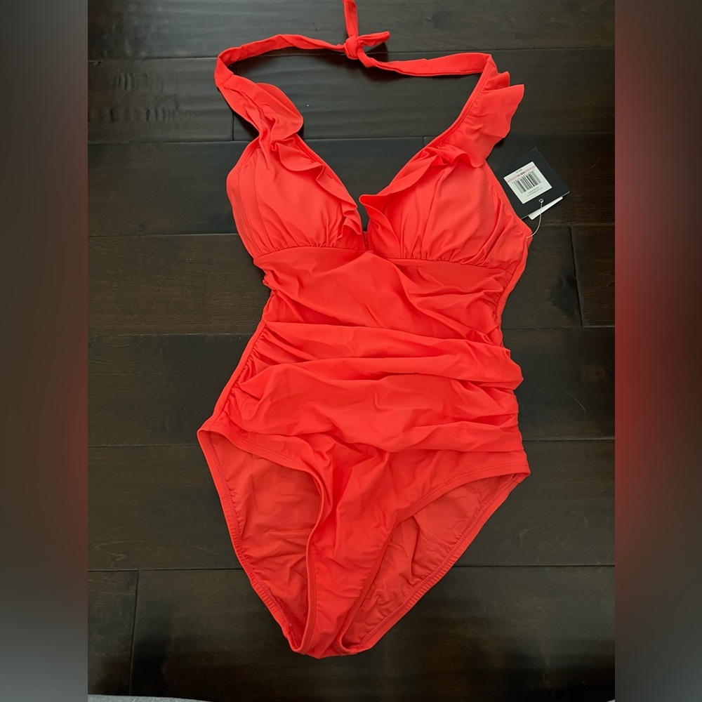 Ellen Tracy halter swimsuit
